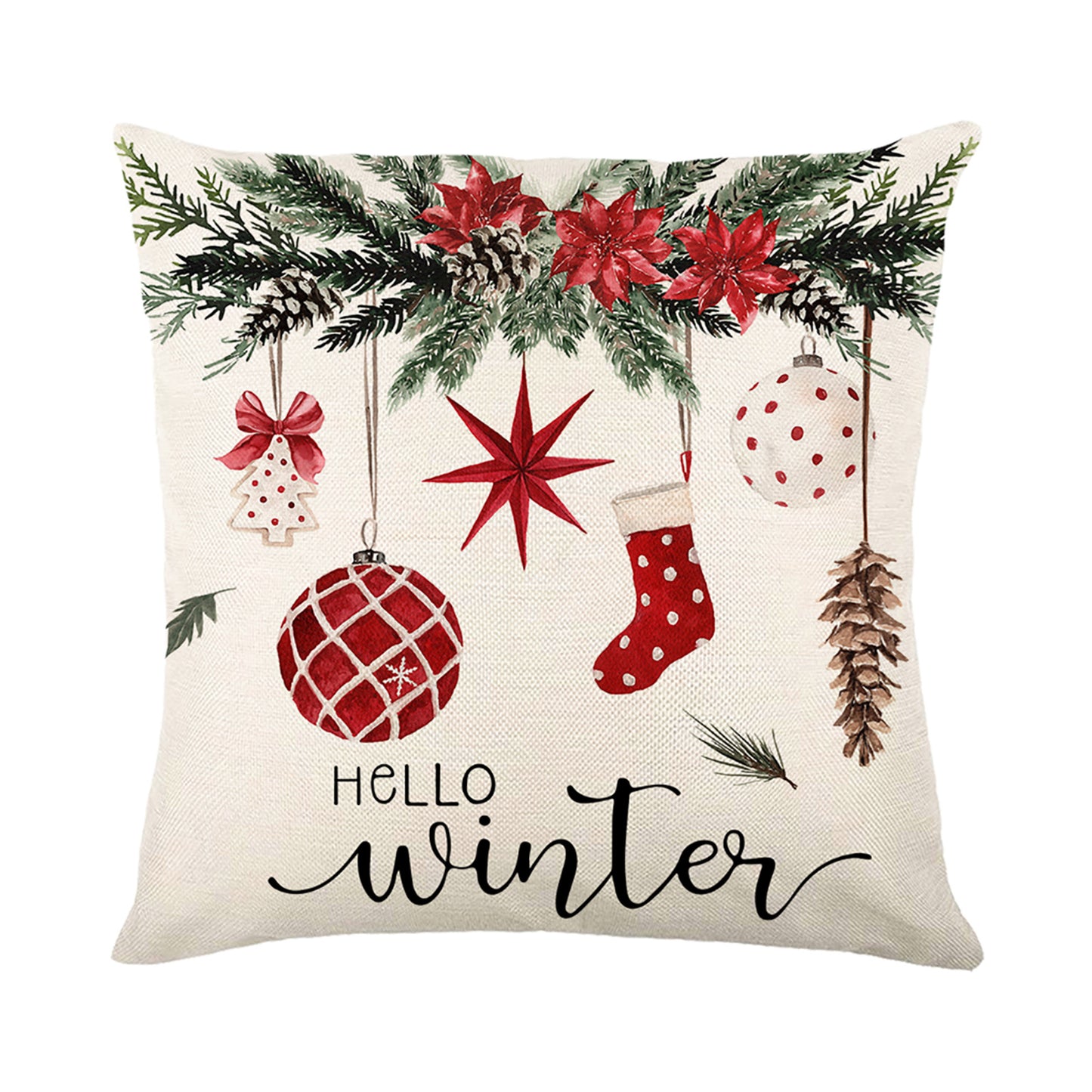 Gogreen Holiday Deal Selection Phantoscope New Living Series Duplex Printing Decorative Throw Pillow Covers, 18" x 18", Set of 4