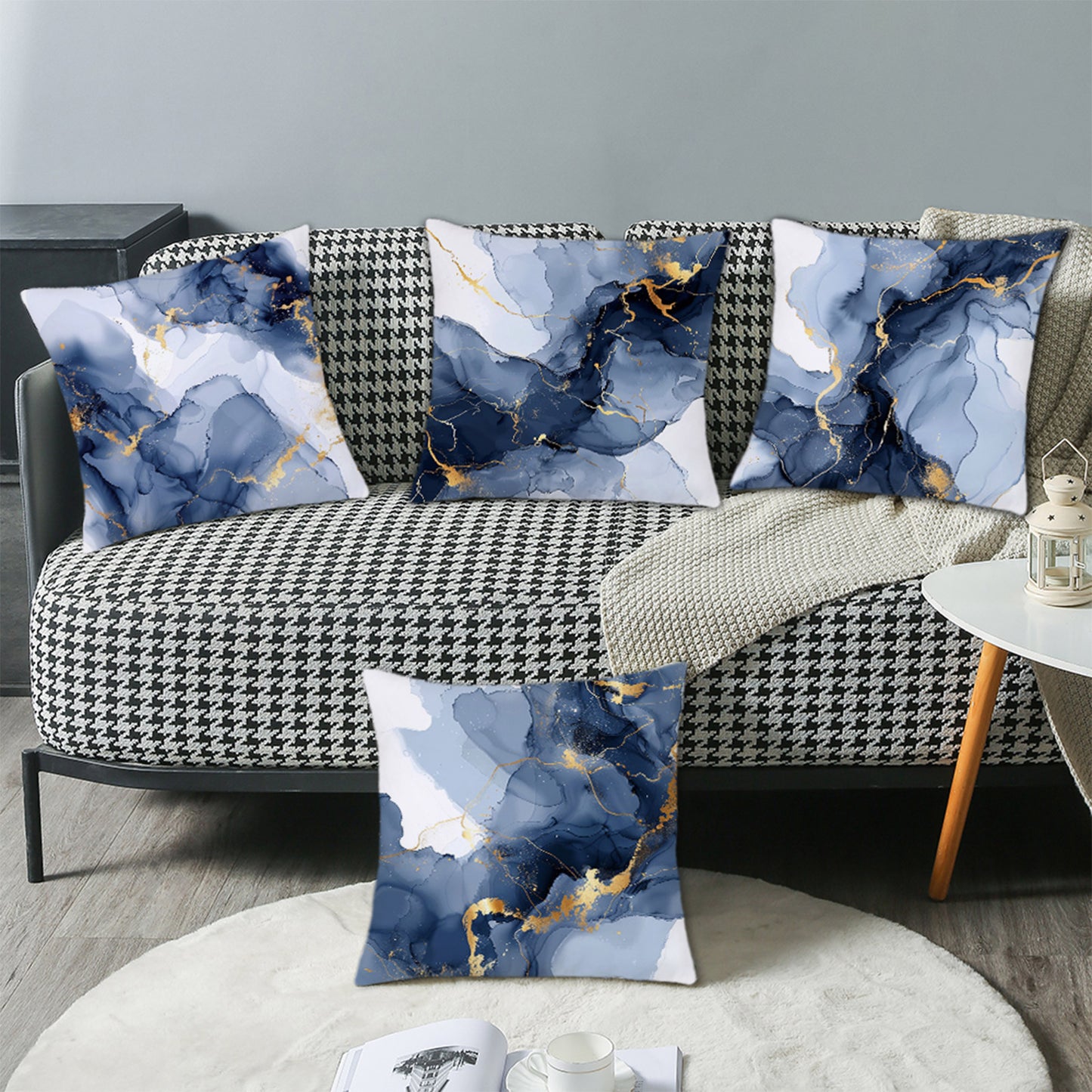 Gogreen Holiday Deal Selection Phantoscope New Living Series Duplex Printing Decorative Throw Pillow Covers, 18" x 18", Set of 4