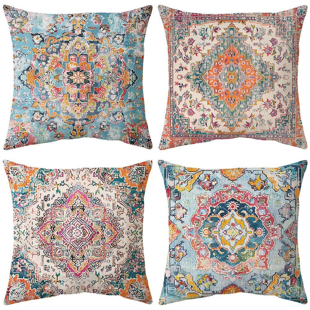 Gogreen Holiday Deal Selection Phantoscope New Living Series Duplex Printing Decorative Throw Pillow Covers, 18" x 18", Set of 4
