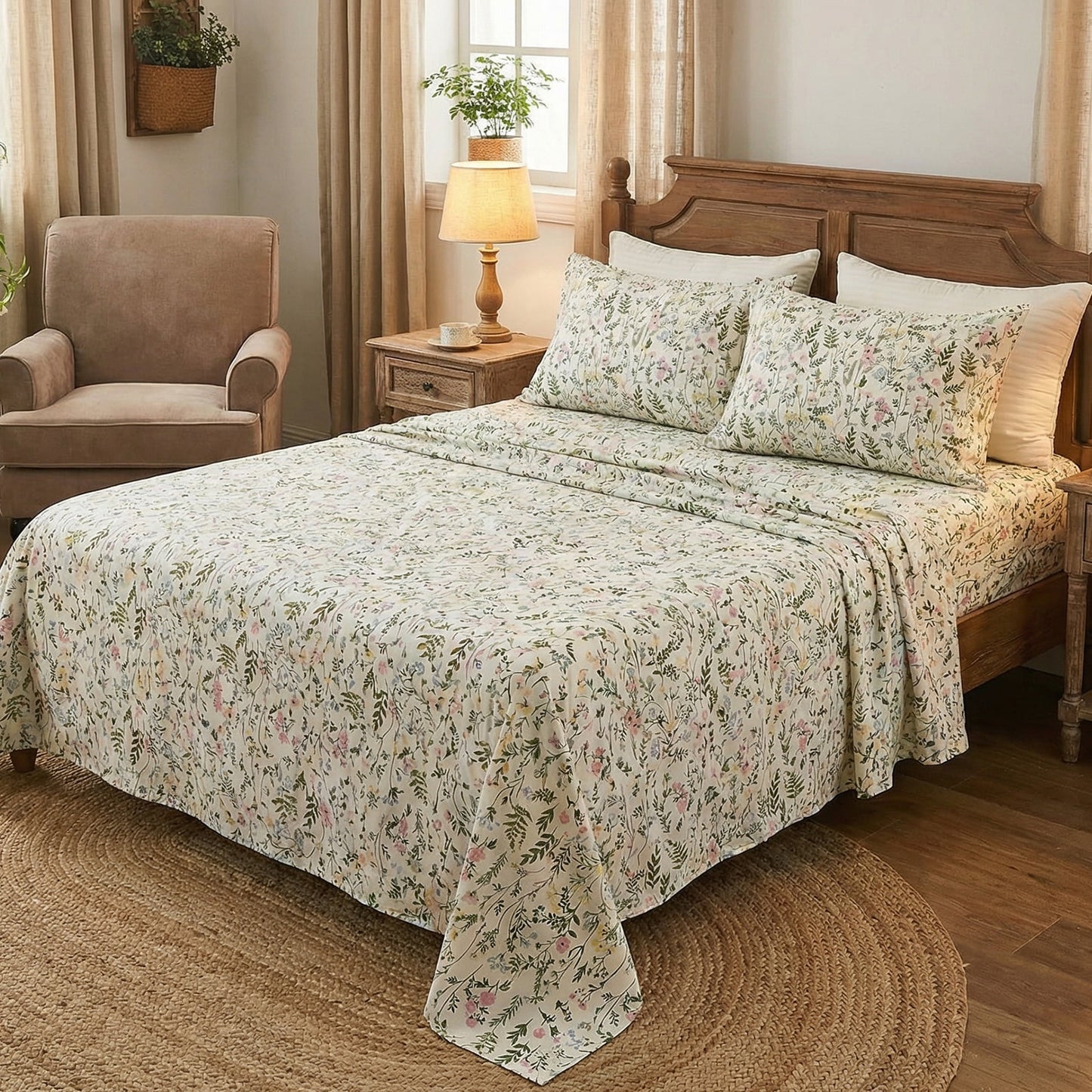 Gogreen 3PC Deep Pocket Twin Sheet Set Fit 14, Breathable Microfiber Super Soft Twin Size Sheet Set, Luxury Hotel Style Home Decor Twin Bed Sheet Set, Gift for Women, Men