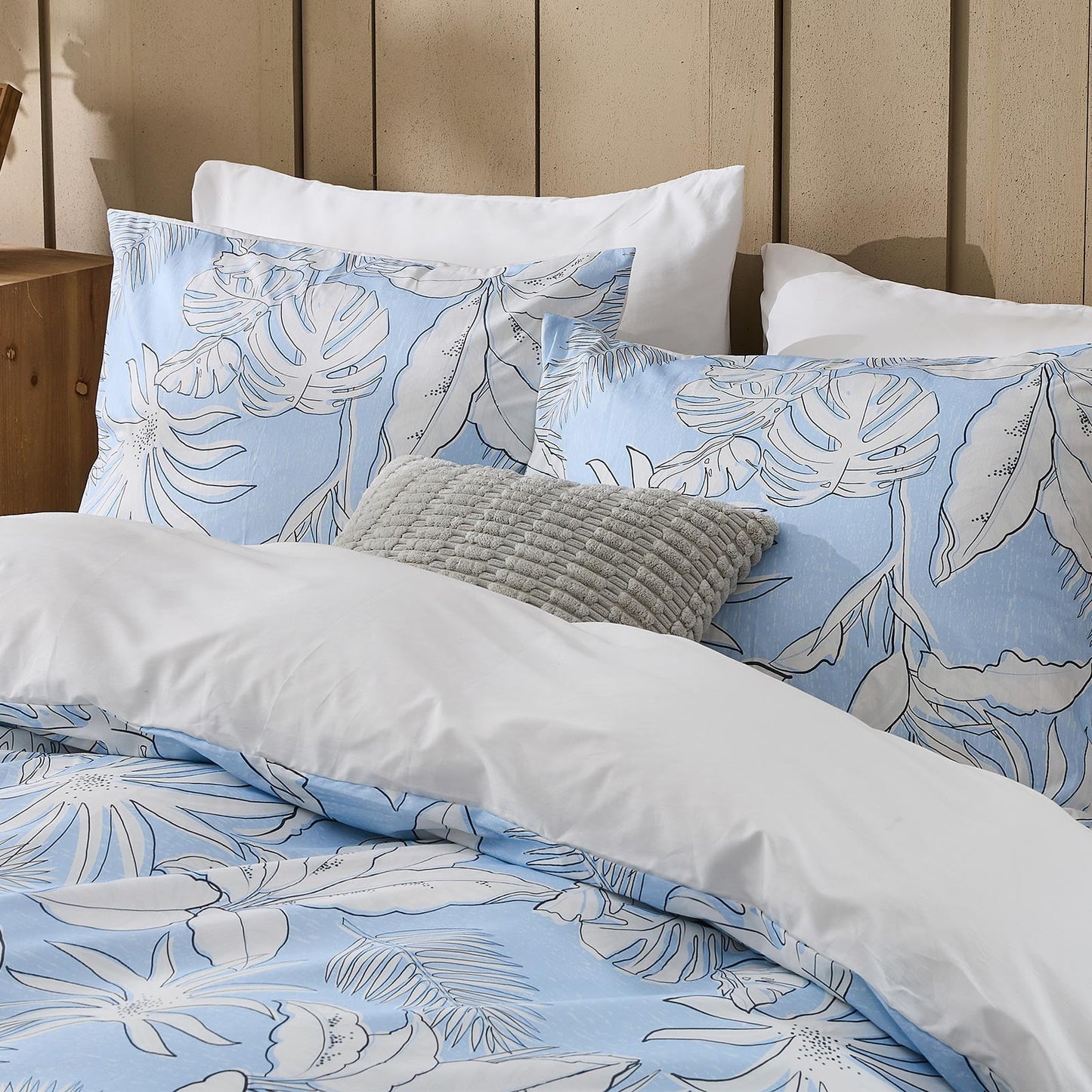 Gogreen 100% Cotton 3 Pieces Luxury Twin Duvet Cover Floral, Soft & Breathable Twin Bedding Sets, Pattern Twin Comfy Duvet Cover, with Zipper Closure