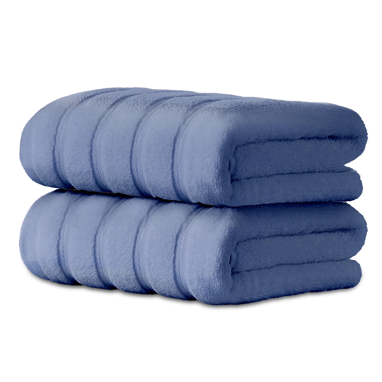 Hitime 100% Cotton Bath Towel Sets of 2 Pieces, 2 Bath Towel, Highly Absorbent Towels for Bathroom, Gym, Hotel