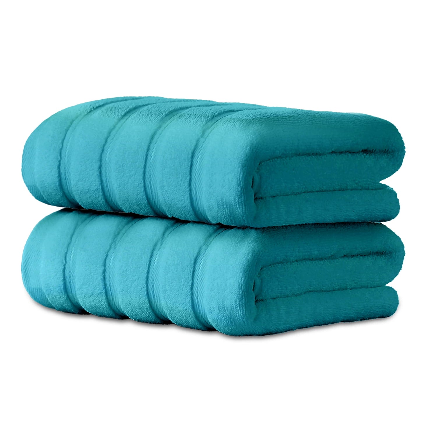Hitime 100% Cotton Bath Towel Sets of 2 Pieces, 2 Bath Towel, Highly Absorbent Towels for Bathroom, Gym, Hotel