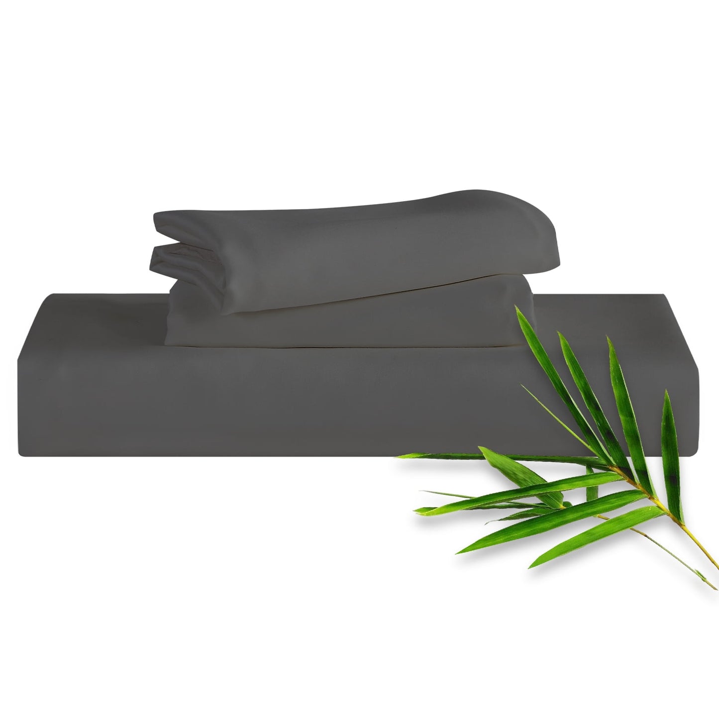 Hitime 3PC Bamboo Cal King Sheet Set, Deep Pocket Fit 16, Breathable Super Soft Luxury Hotel Style Home Decor Cal King Sheet Set, Gift for Women, Men - 2 Pillowcases, 1 Fitted Sheet