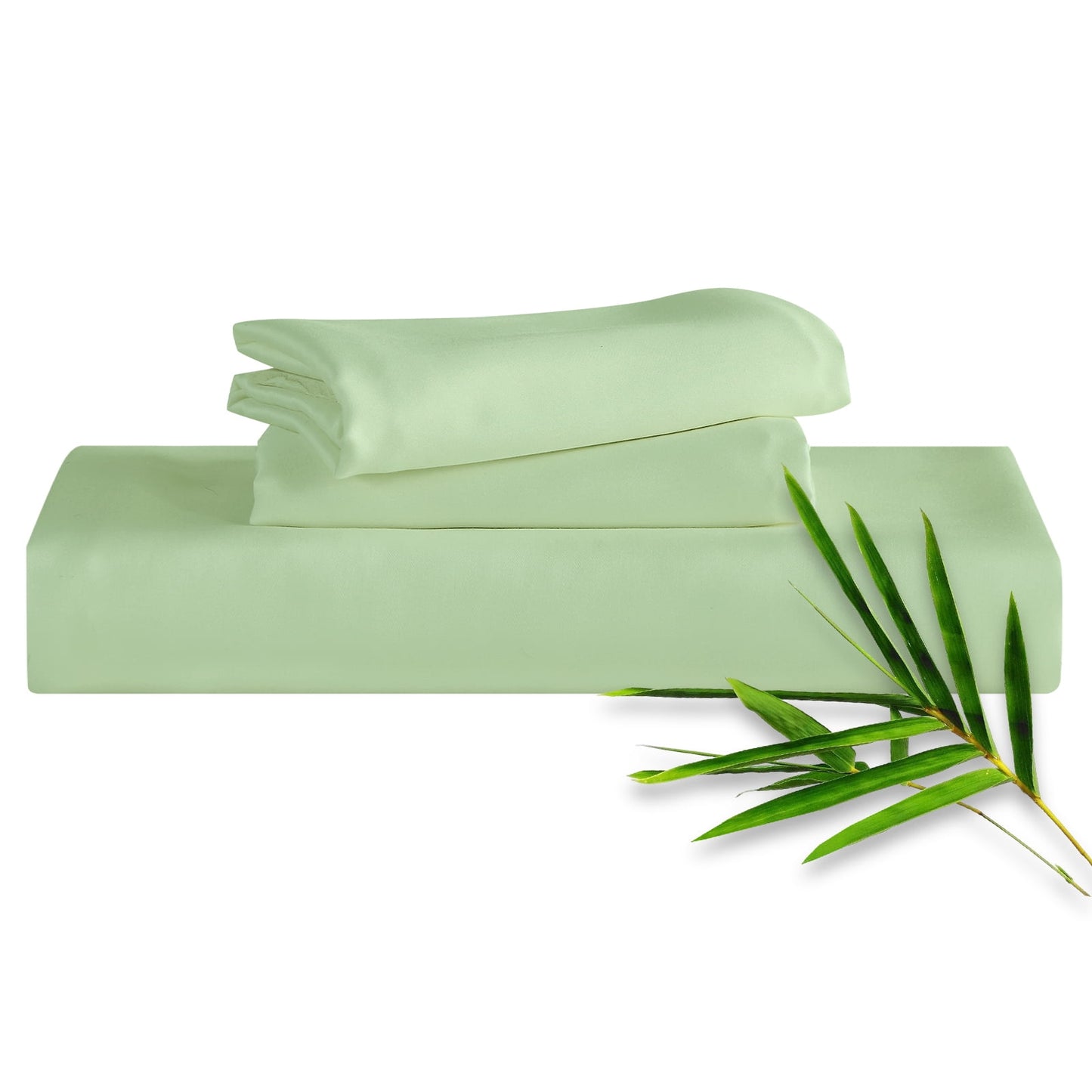 Hitime 3PC Bamboo Cal King Sheet Set, Deep Pocket Fit 16, Breathable Super Soft Luxury Hotel Style Home Decor Cal King Sheet Set, Gift for Women, Men - 2 Pillowcases, 1 Fitted Sheet