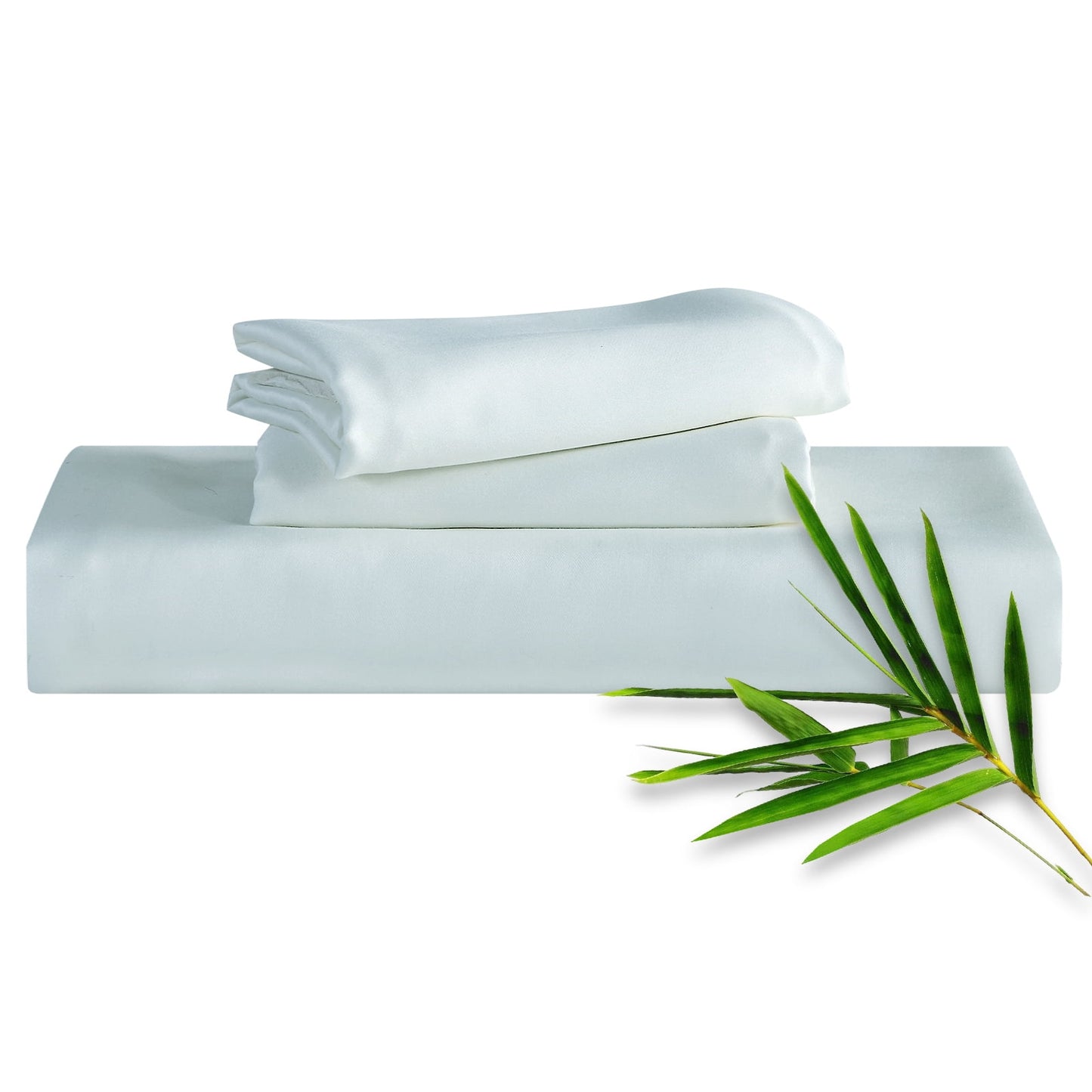 Hitime 3PC Bamboo King Sheet Set, Deep Pocket Fit 16, Breathable Super Soft Luxury Hotel Style Home Decor King Size Sheet Set, Gift for Women, Men - 2 Pillowcases, 1 Fitted Sheet