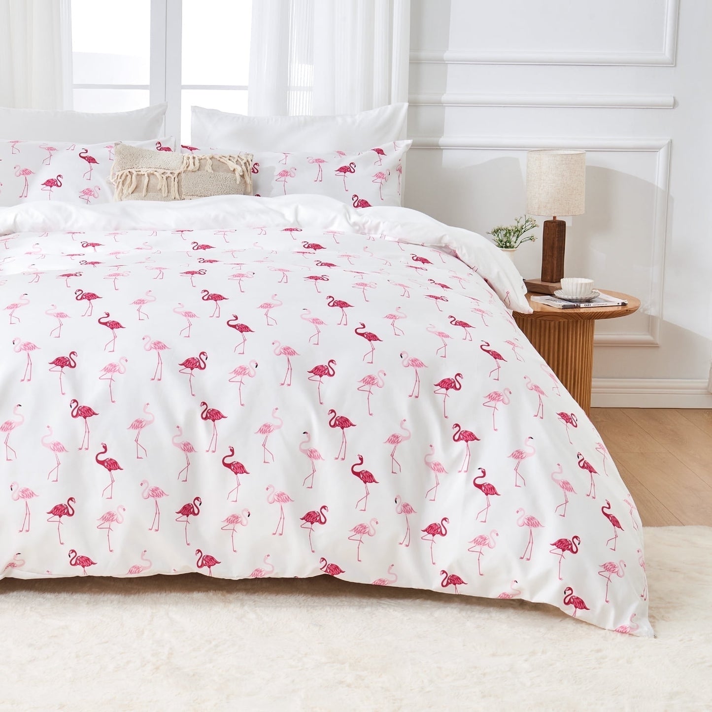 Hitime Queen Duvet Cover Set, Soft & Breathable Microfiber 3 Pieces Queen Bedding Sets, Pattern Queen Comfy Duvet Cover Set, with Zipper Closure (Queen)