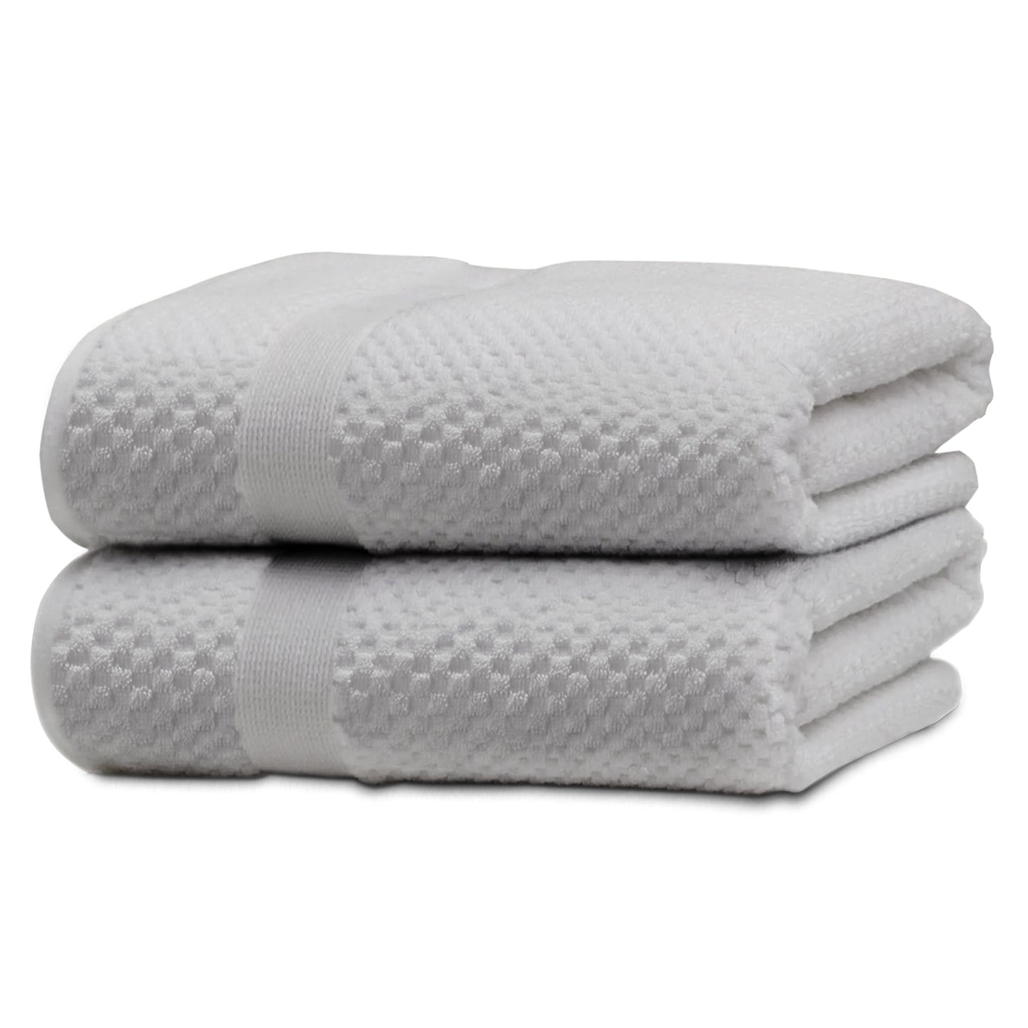 Kingrest 100% Cotton Bath Towel Sets of 2 Pieces, 2 Bath Towel, Highly Absorbent Towels for Bathroom, Gym, Hotel