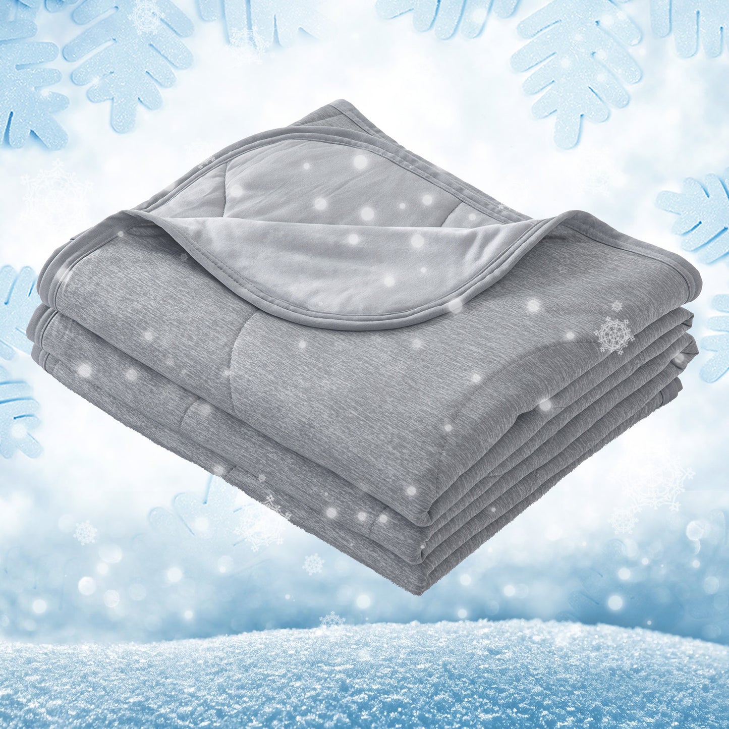 GOGREEN Cooling Comforter Blanket, Double Sided Summer Cool Comforter Q-MAX>0.5, Ultra Soft Arc Chill Cooling Blanket for Hot Sleepers Night Sweats