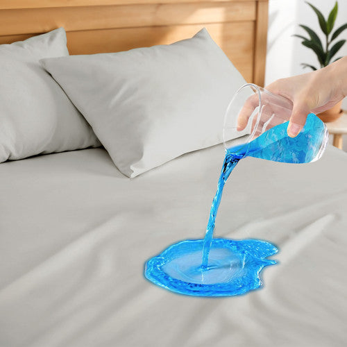 Hitime Solid Microfiber 100% Waterproof Mattress Protector