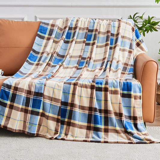 Gogreen Fleece Throw Blanket for Couch & Bed - Lightweight Plush Cozy Fuzzy Soft Blankets and Throws for Sofa