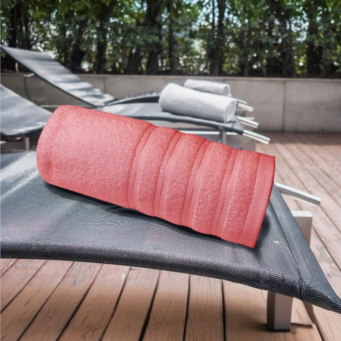 Hitime 100% Cotton Bath Towel Sets of 2 Pieces, 2 Bath Towel, Highly Absorbent Towels for Bathroom, Gym, Hotel
