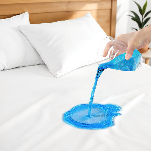 Hitime Solid Microfiber 100% Waterproof Mattress Protector