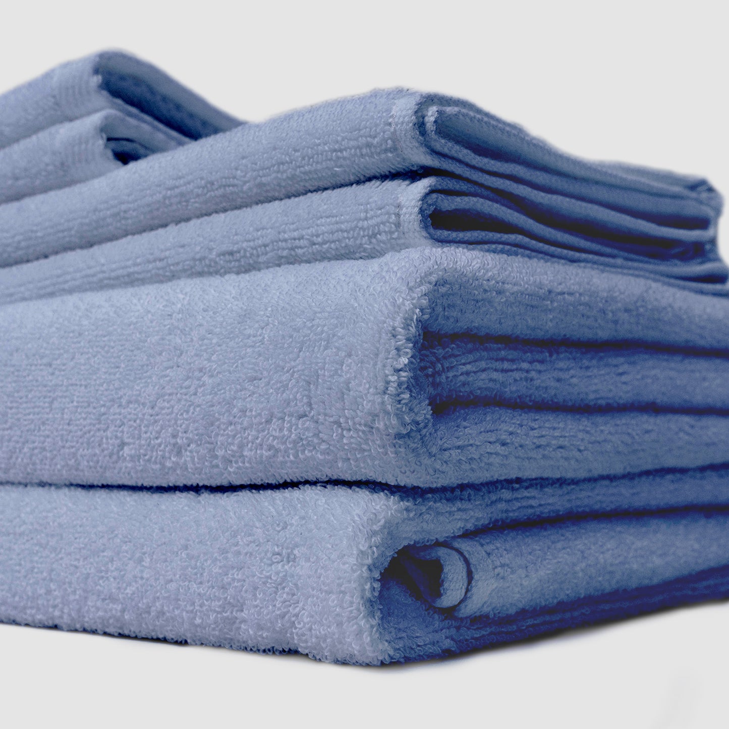 Gogreen White Bath Towel Sets of 6 Pieces, 2 Bath Towels 2 Hand Towels 2 Washcloths, 100% Cotton Highly Absorbent Towels for Bathroom, Gym, Hotel