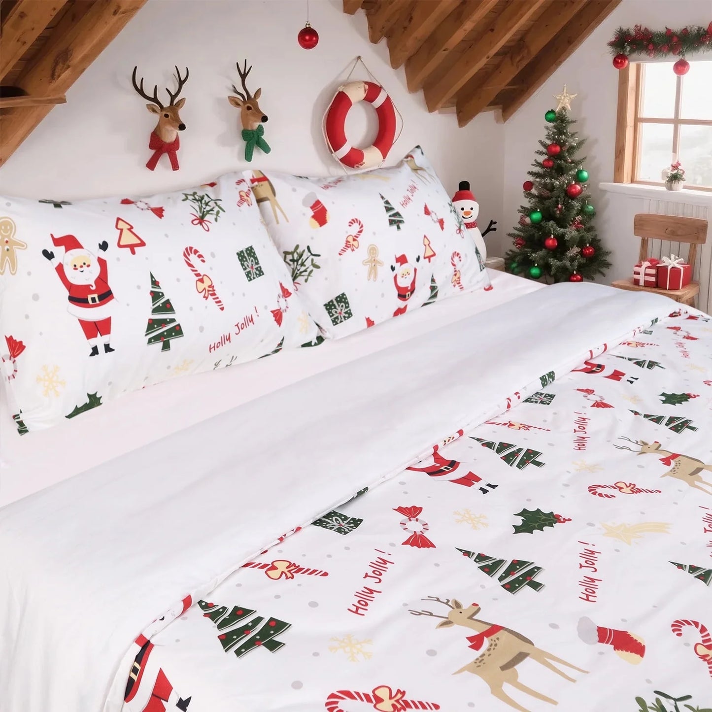 Hitime Microfiber Printed 3 Pieces Printed Duvet Cover Set
