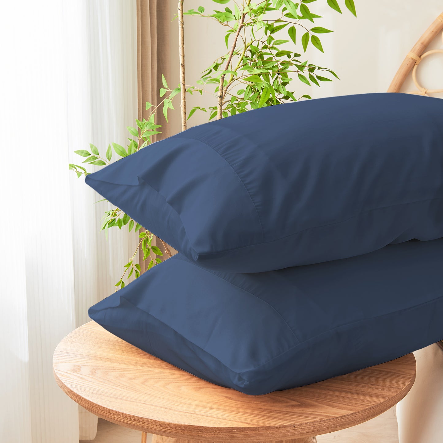 Gogreen Cooling Pillow Cases (Set of 2) for Hot Sleepers & Night Sweats, Rayon Derived from Bamboo Pillow Case, Breathable and Silky Soft Envelope Pillowcases