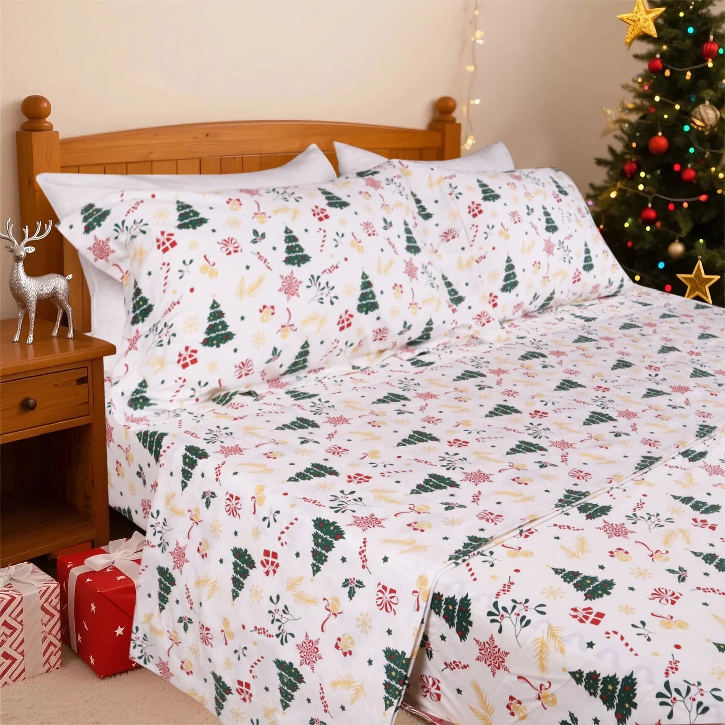 Gogreen 100% Cotton 4 Pieces Sheet Sets