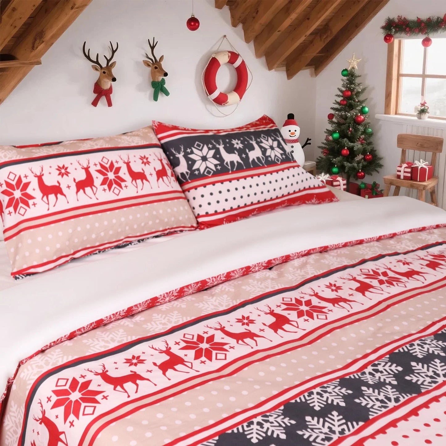 Hitime Microfiber Printed 3 Pieces Printed Duvet Cover Set