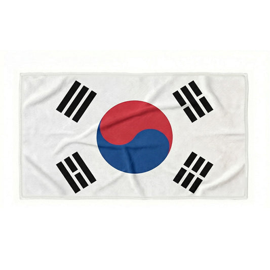 Gogreen 2026 World Cup Beach Towel with Korean Flag Print, (30x60 Inch, 1-Pack) - Quick Dry Sand Free Beach Towel - Stylish Unique Gift