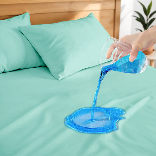 Hitime Solid Microfiber 100% Waterproof Mattress Protector