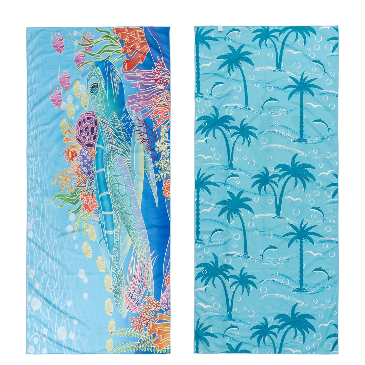 Gogreen Quick Dry Sand Free Beach Towel for Travel Pool Lightweight 71x32 In Absorbent Microfiber Oversized Towels Yoga Bath Camping Sport - Stylish Unique Gift