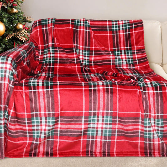 GOGREEN Cozy Blanket Printed Blanket Queen Christmas Blanket - 300 GSM Fleece Blanket Queen Size Blanket for Home Decoration, Ultra Soft Blanket Microfiber Queen Blanket (Queen - 90 x 90)