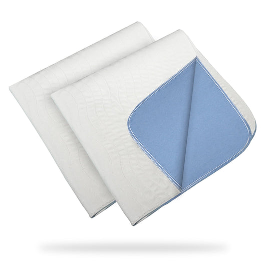 GOGREEN (Pack of 2) Waterproof Incontinence Reusable Underpads, Washable & Absorbent Mattress Pad for Potty Training, Adult, Kids, Dogs (34 x 52, 2pcs)