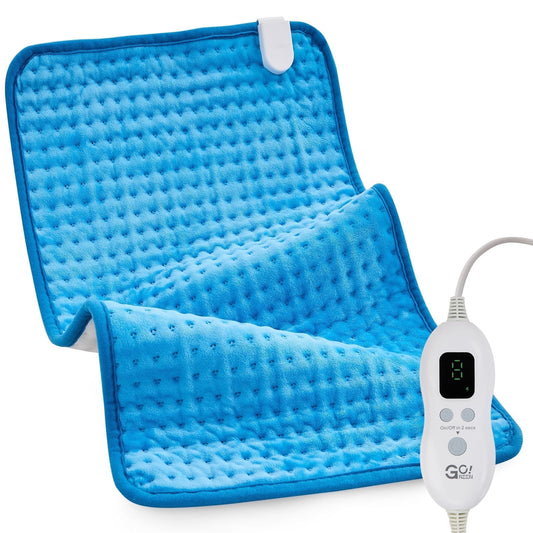 Gogreen Heating Pad Electric Heating Pads for Knee, Shoulder, Abdomen, Hot Pad for Arms and Legs, Moist Heated Pad for Back, Neck, Dry & Moist Heat & Auto Shut Off (Blue, Extra Large 16''×24')