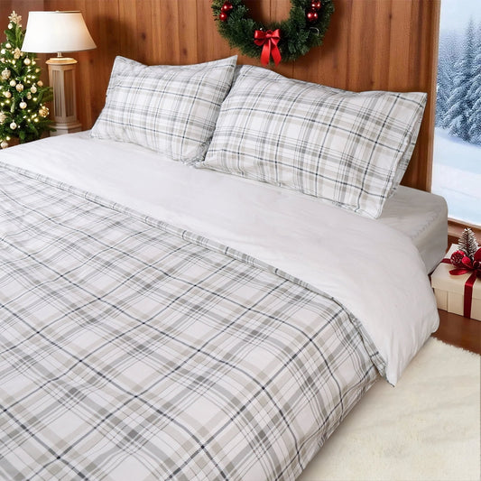 Gogreen Luxury 100% Cotton Queen Duvet Cover Floral, Soft & Breathable 2 Pieces Queen Bedding Sets, Pattern Queen Comfy Duvet Cover, with Zipper Closure, Includes 1 x Pillowcase, 1 x Duvet Cover
