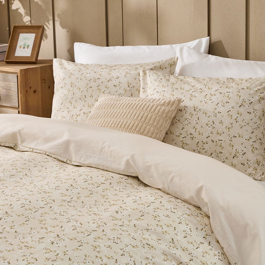 Gogreen 100% Cotton 3 Pieces Luxury Twin Duvet Cover Floral, Soft & Breathable Twin Bedding Sets, Pattern Twin Comfy Duvet Cover, with Zipper Closure