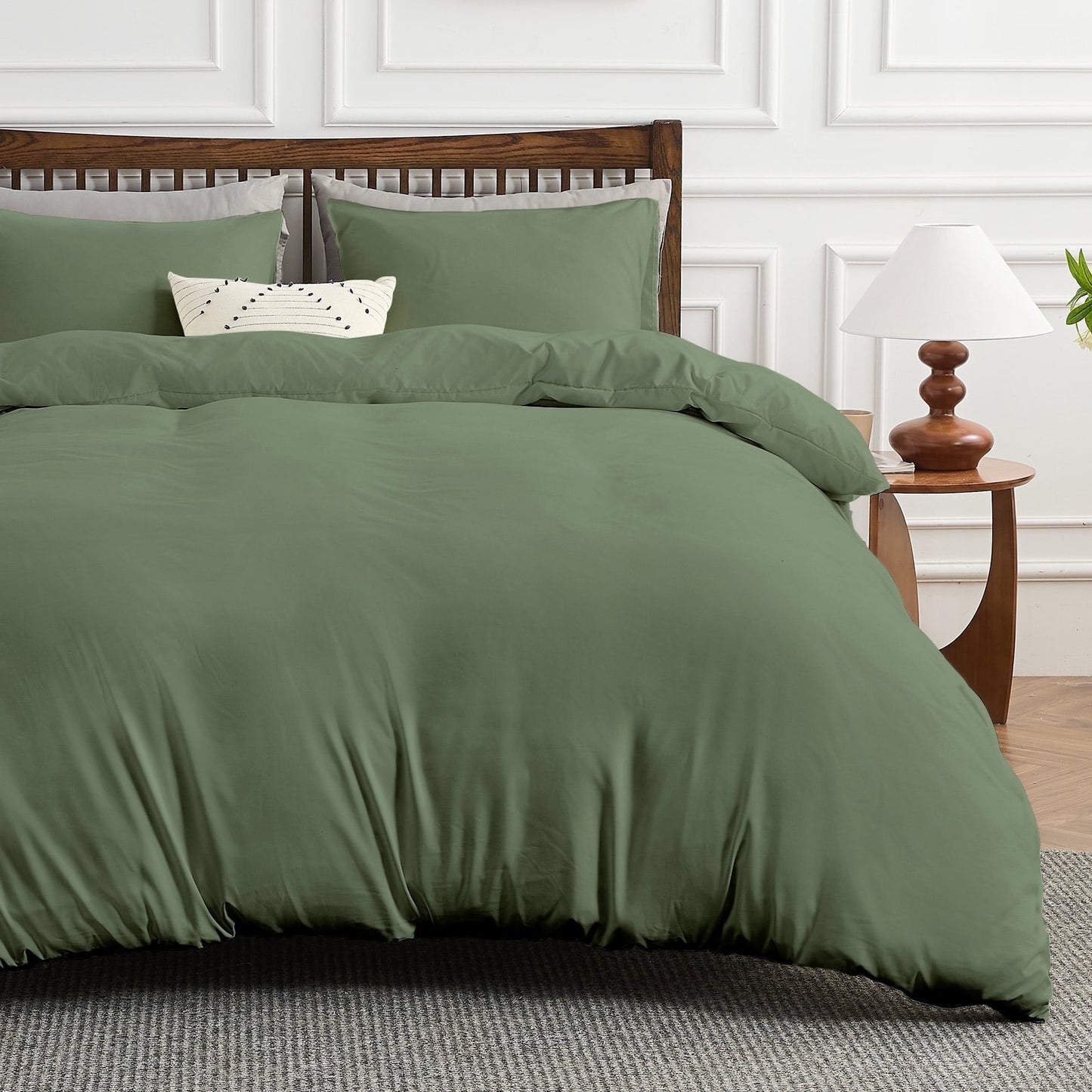 Hitime Luxury Twin Duvet Cover, Soft & Breathable Microfiber 3 Pieces Twin Bedding Sets, Twin Comfy Duvet Cover, with Zipper Closure