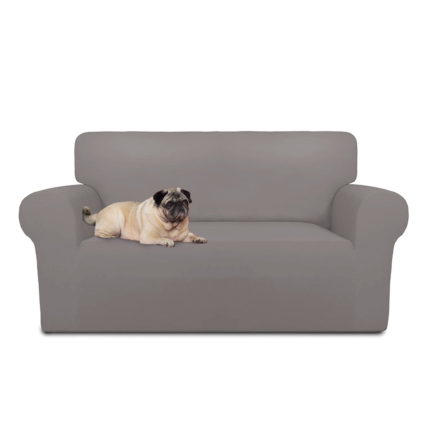 Gogreen Super Stretch Sofa Slipcover â€?Spandex Non Slip Soft Couch Sofa Cover, Washable Furniture Protector with Non Skid Foam and Elastic Bottom for Kids, Pets (Sofa, Grey)