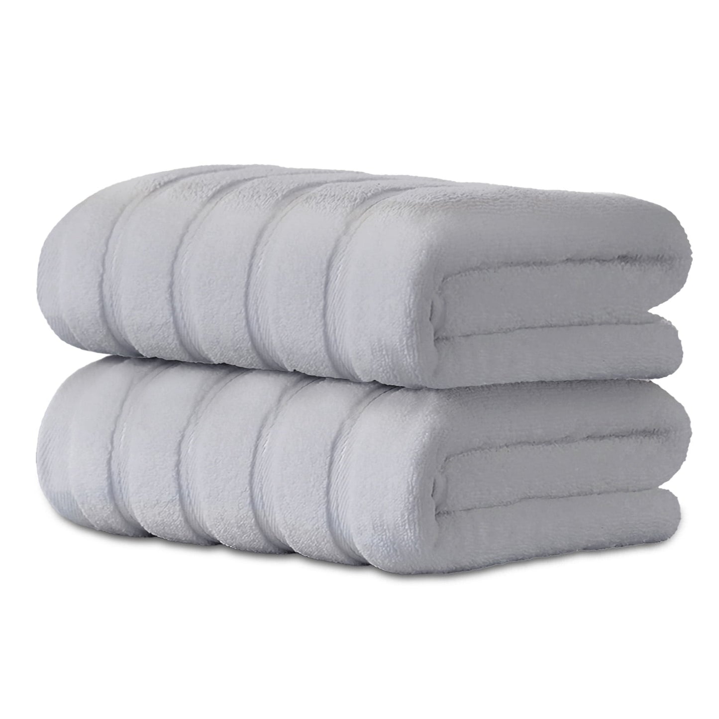 Hitime 100% Cotton Bath Towel Sets of 2 Pieces, 2 Bath Towel, Highly Absorbent Towels for Bathroom, Gym, Hotel