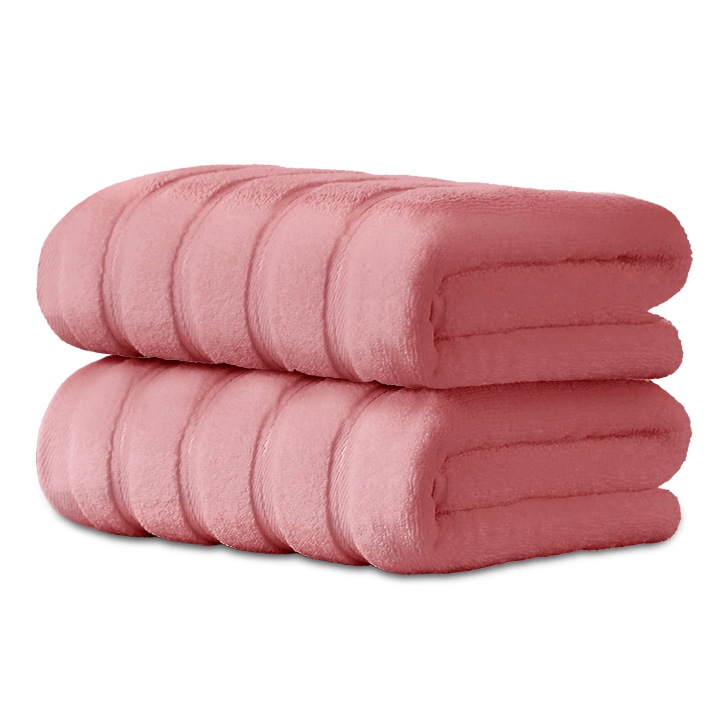 Hitime 100% Cotton Bath Towel Sets of 2 Pieces, 2 Bath Towel, Highly Absorbent Towels for Bathroom, Gym, Hotel