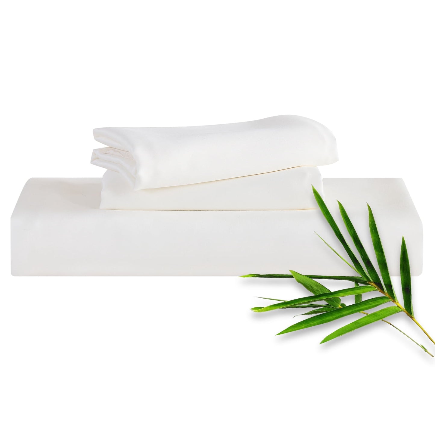 Hitime 3PC Bamboo Cal King Sheet Set, Deep Pocket Fit 16, Breathable Super Soft Luxury Hotel Style Home Decor Cal King Sheet Set, Gift for Women, Men - 2 Pillowcases, 1 Fitted Sheet