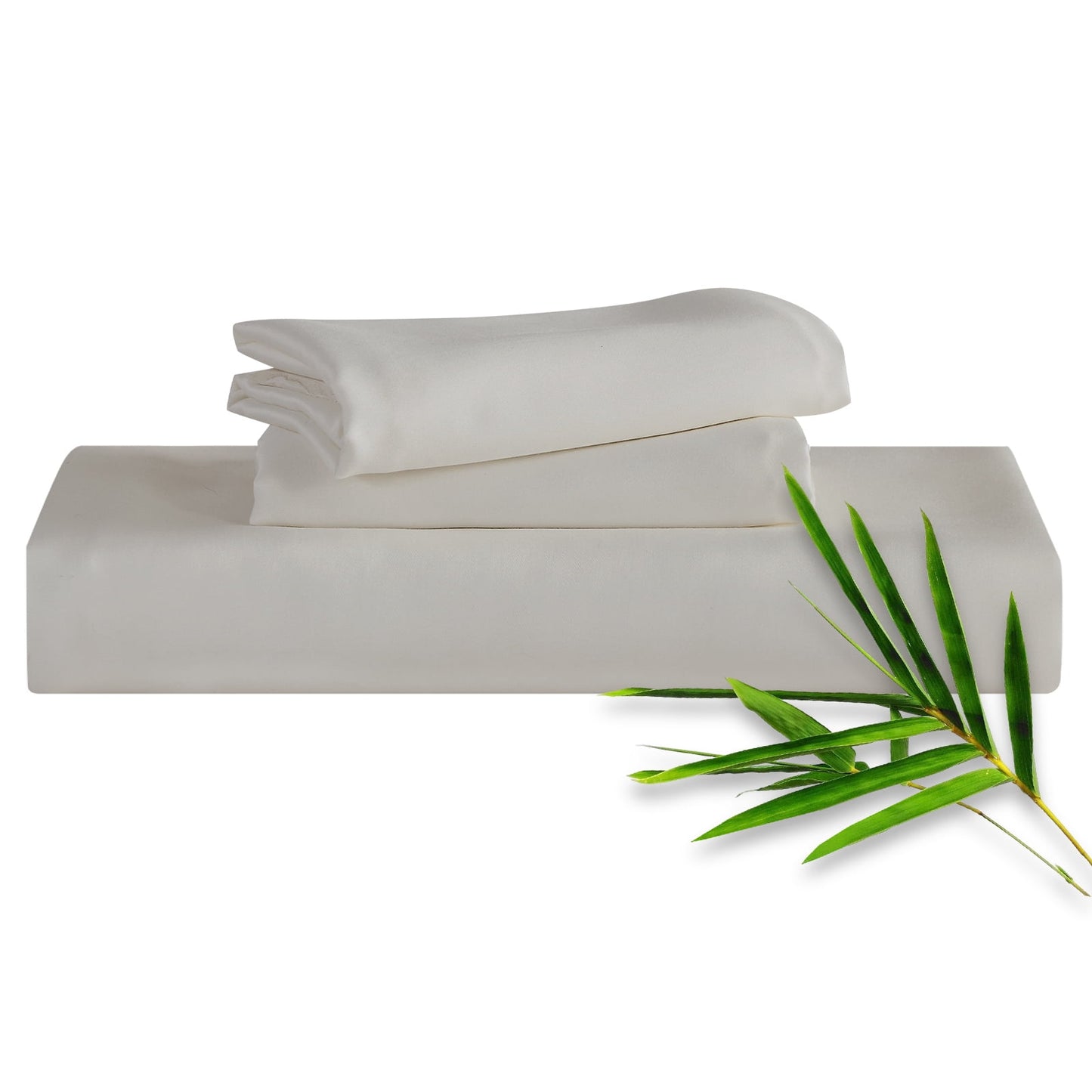 Hitime 3PC Bamboo Cal King Sheet Set, Deep Pocket Fit 16, Breathable Super Soft Luxury Hotel Style Home Decor Cal King Sheet Set, Gift for Women, Men - 2 Pillowcases, 1 Fitted Sheet