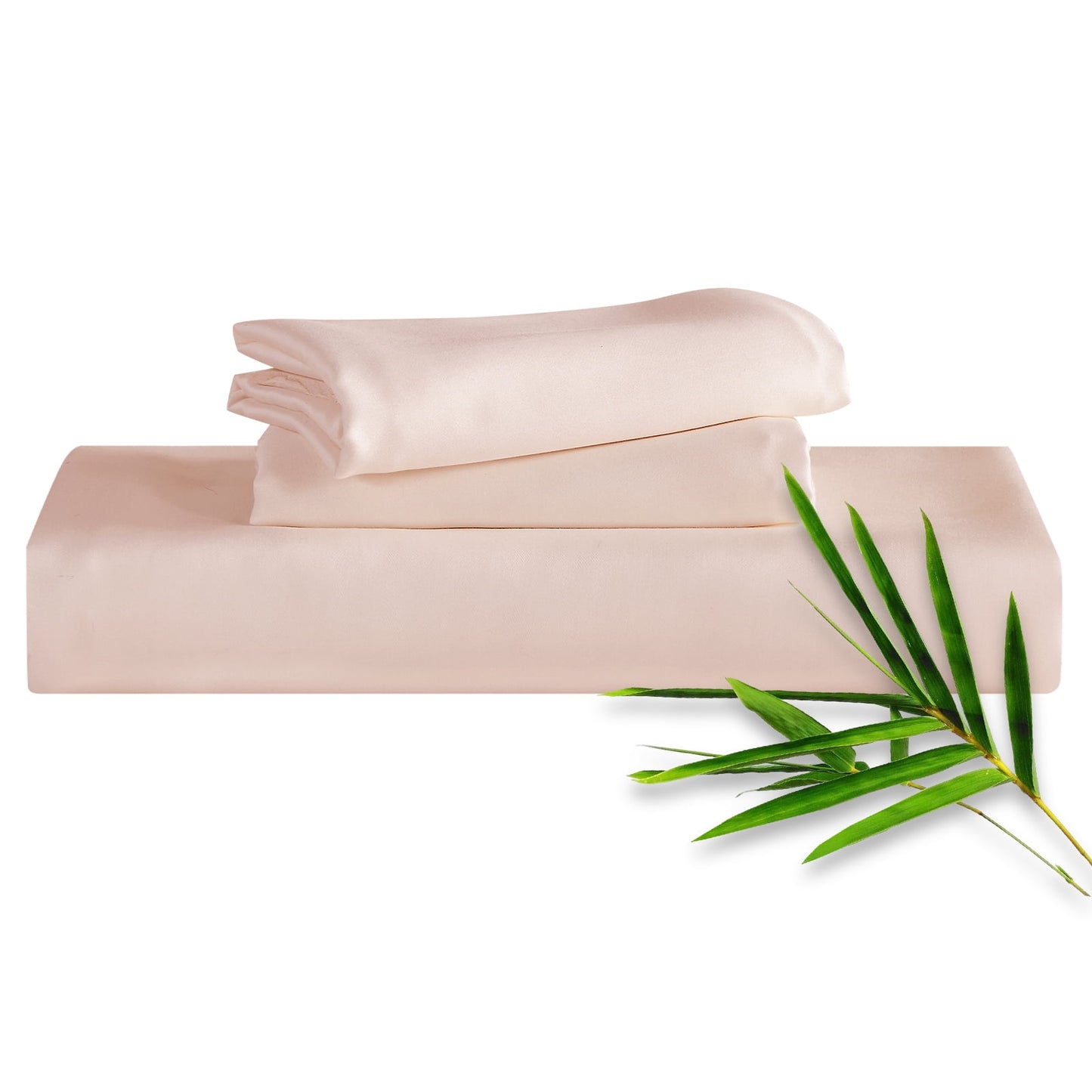 Hitime 3PC Bamboo Full Sheet Set, Deep Pocket Fit 16, Breathable Super Soft Luxury Hotel Style Home Decor Full Size Sheet Set, Gift for Women, Men - 2 Pillowcases, 1 Fitted Sheet