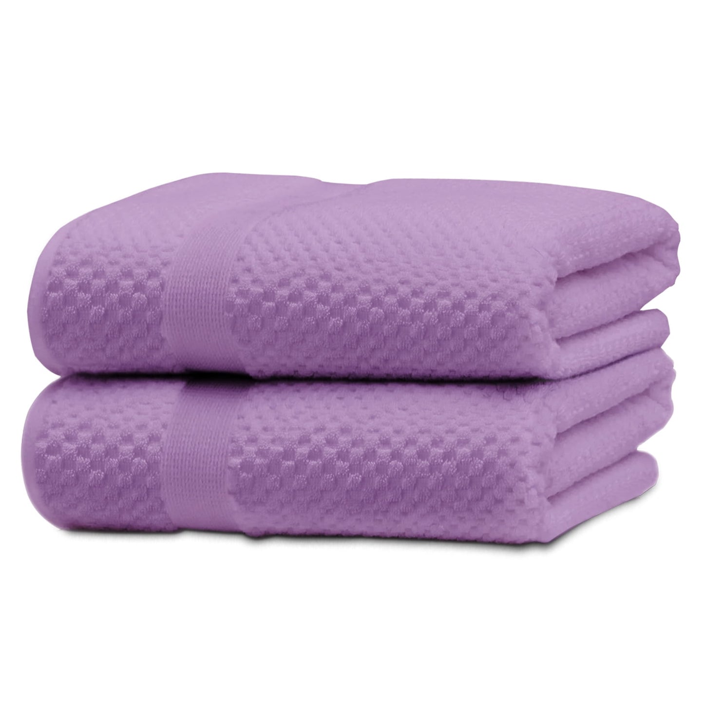 Kingrest 100% Cotton Bath Towel Sets of 2 Pieces, 2 Bath Towel, Highly Absorbent Towels for Bathroom, Gym, Hotel