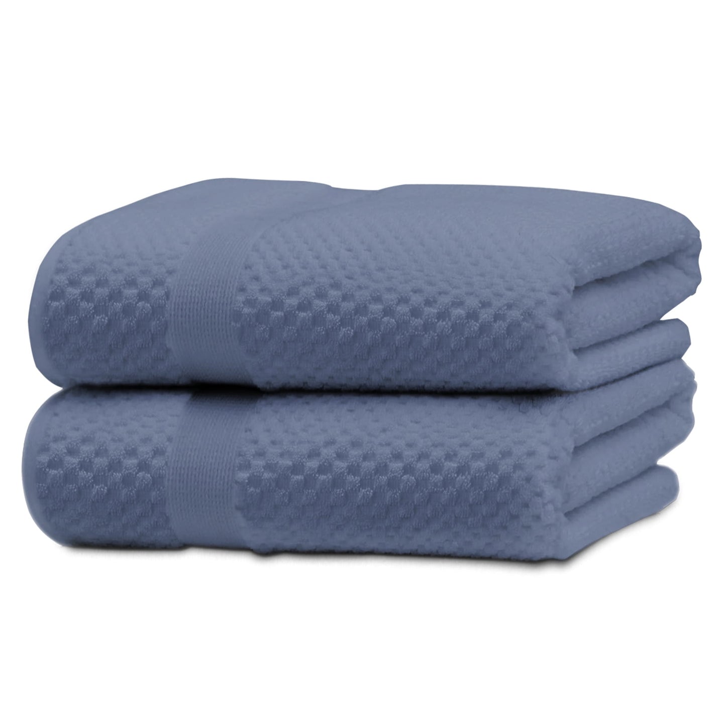 Kingrest 100% Cotton Bath Towel Sets of 2 Pieces, 2 Bath Towel, Highly Absorbent Towels for Bathroom, Gym, Hotel
