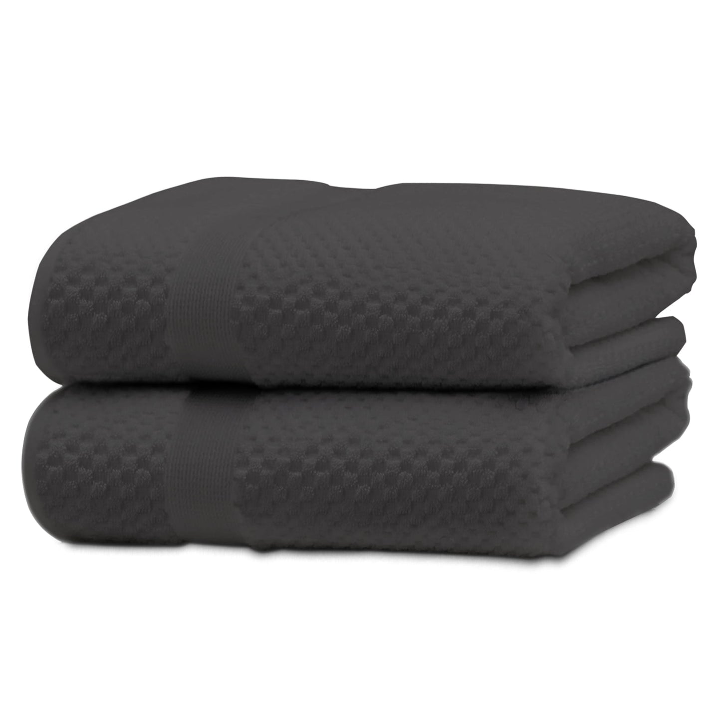 Kingrest 100% Cotton Bath Towel Sets of 2 Pieces, 2 Bath Towel, Highly Absorbent Towels for Bathroom, Gym, Hotel