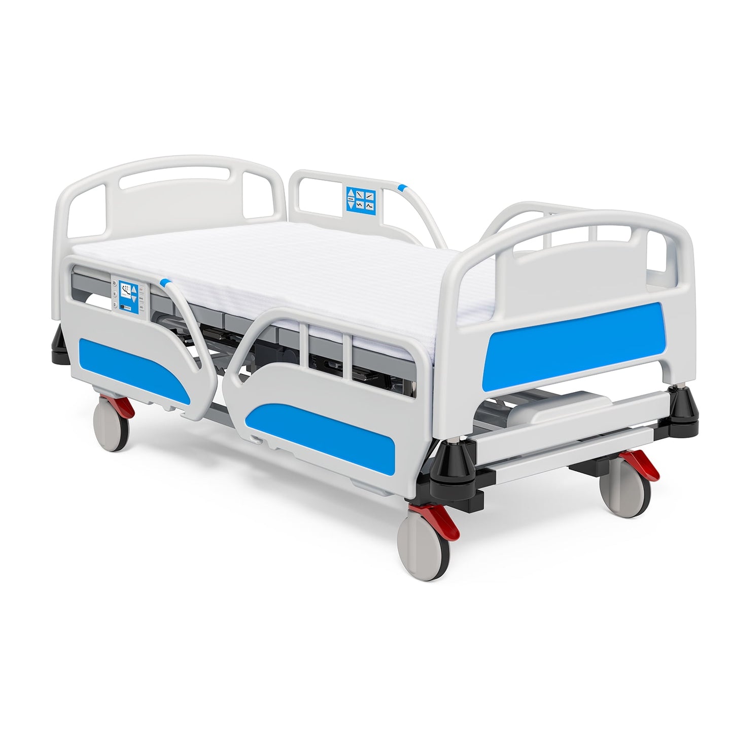 Kingrest 100% Cotton Fitted Hospital Bed Sheets (Packs of 1) - Ultra Soft Fitted Sheets (36 x 84 x 14, 2 Packs)