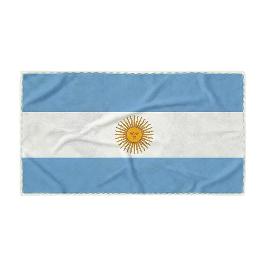 Gogreen 2026 World Cup Beach Towel with Argentine Flag Print, (30x60 Inch, 1-Pack) - Quick Dry Sand Free Beach Towel - Stylish Unique Gift