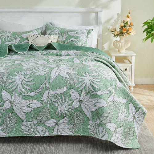 Hitime Premium Microfiber 3 Pieces Quilt Set