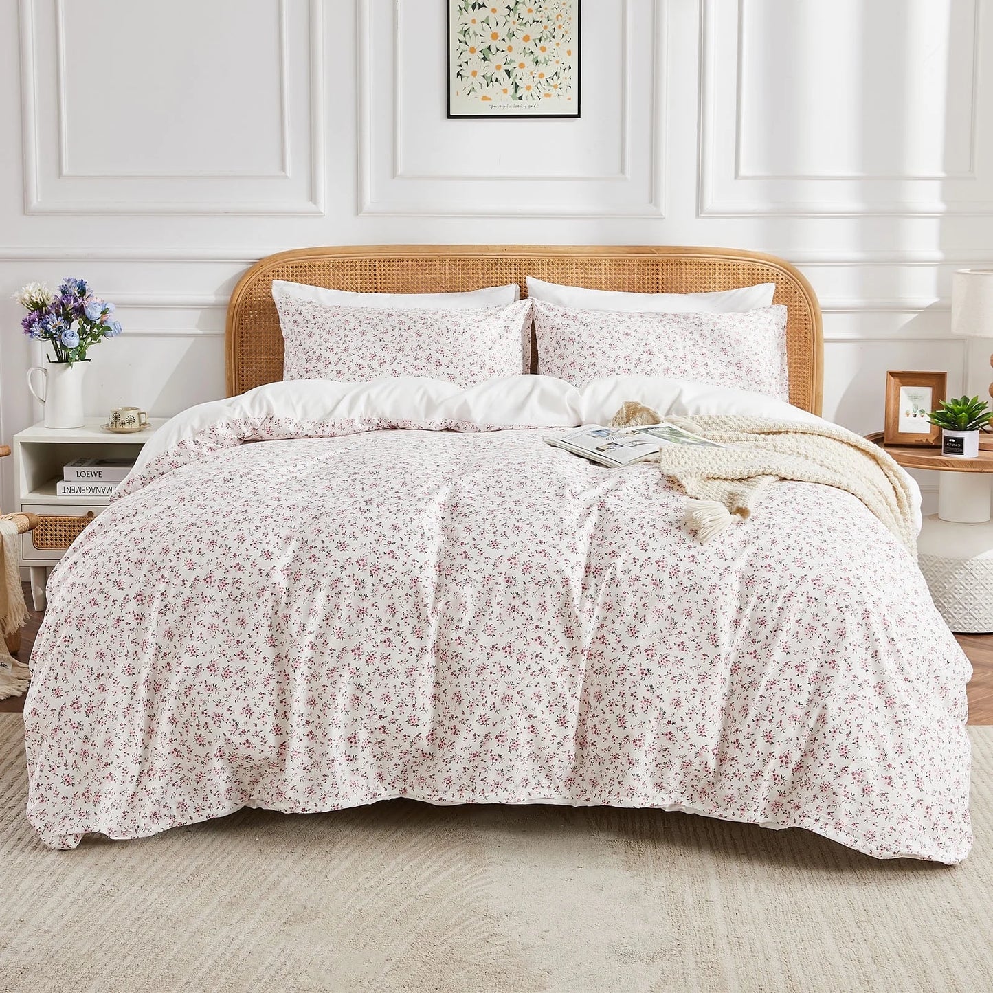 Gogreen 2025 Christmas Luxury Duvet Cover Set, Soft & Breathable Microfiber 3 Pieces Bedding Sets, Pattern Comfy Duvet Cover, with Zipper Closure