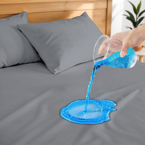Hitime Solid Microfiber 100% Waterproof Mattress Protector